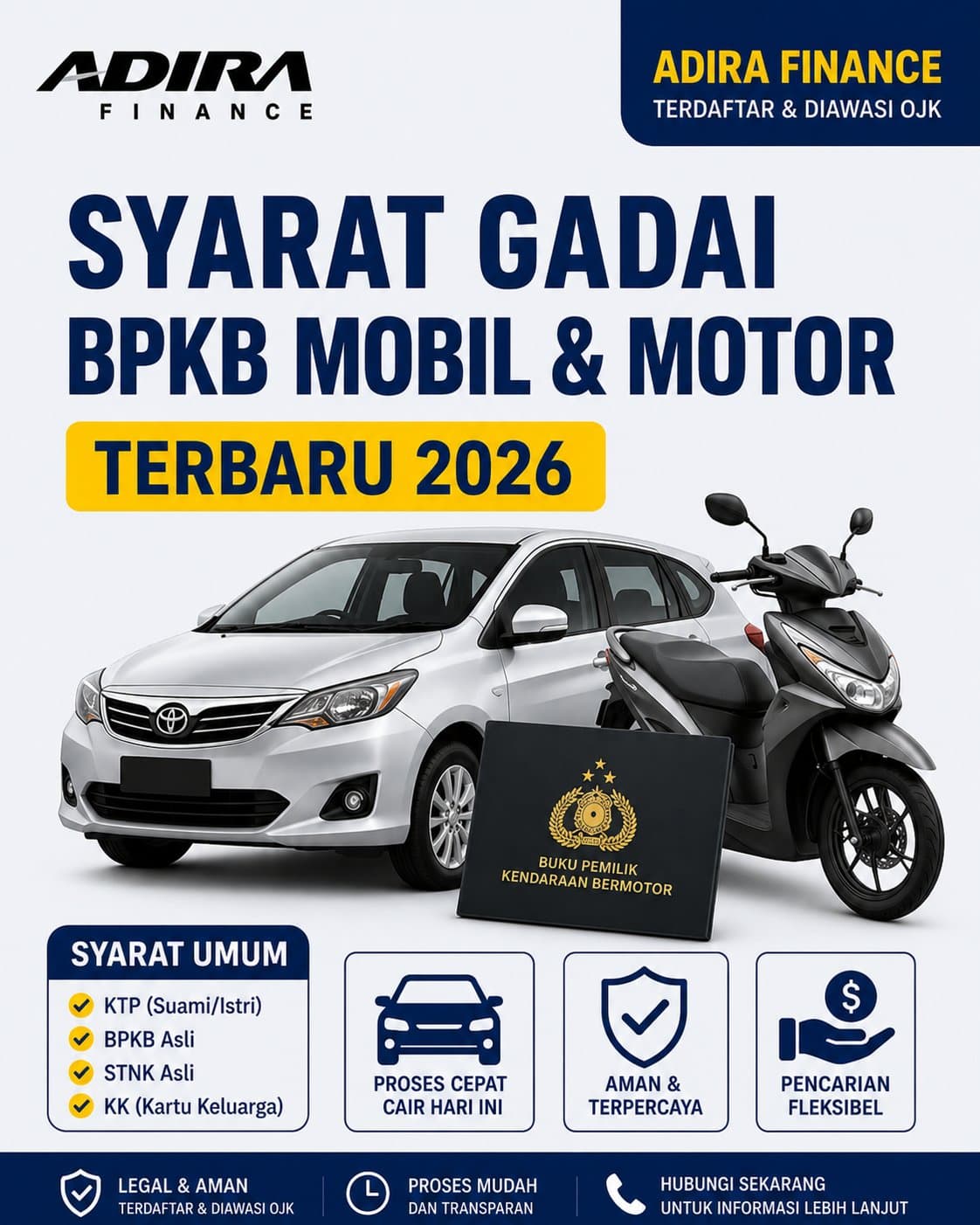 Syarat Gadai BPKB Mobil dan Motor Terbaru 2026